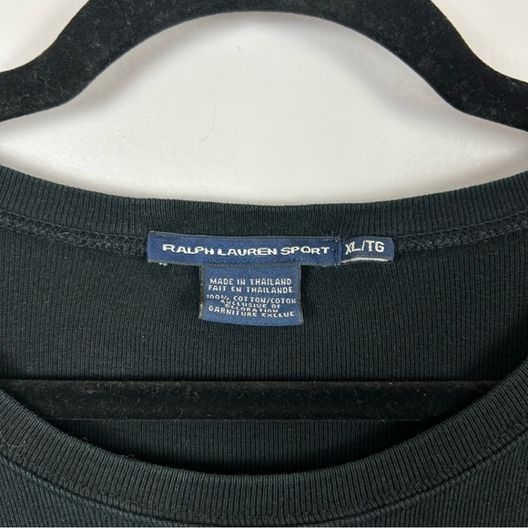 Ralph Lauren Sport Black Long Sleeve Tee Size XL - Picture 3 of 12